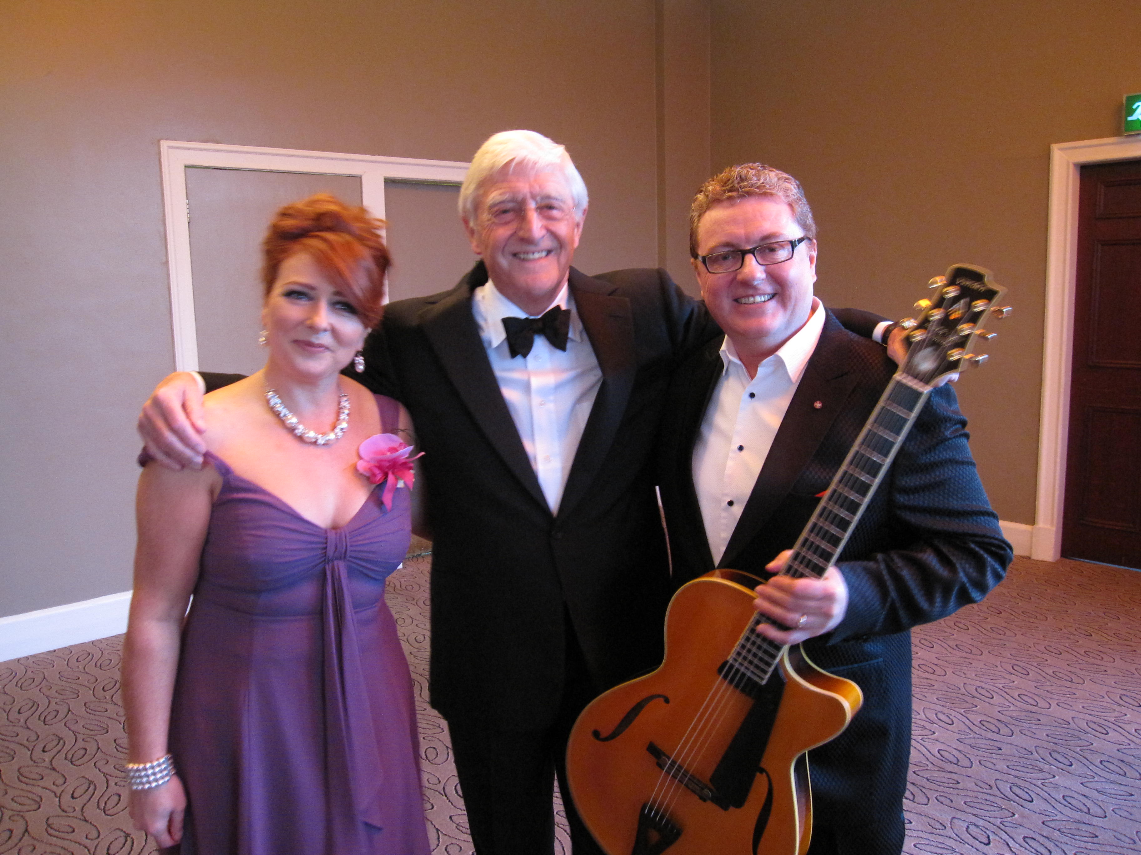 Alison Burns, Michael Parkinson and Martin Taylor